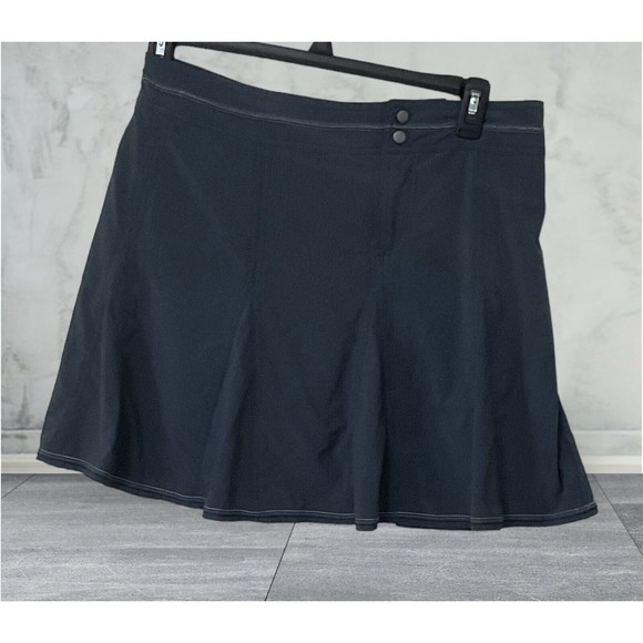 Title Nine Skort Size 10 Nimblene Swingtastic Skirt Granite Gray Pockets - Picture 1 of 11
